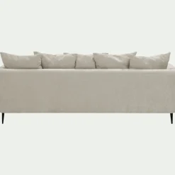 Canapé En Tissu|Canapé 5 Places*alinea Canapé 5 places fixe droit en tissu cannes - roucas Beige