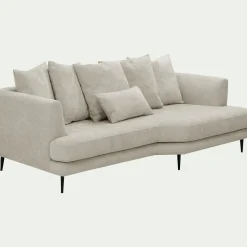 Canapé En Tissu|Canapé 5 Places*alinea Canapé 5 places fixe droit en tissu cannes - roucas Beige