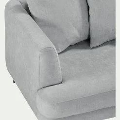 Canapé En Tissu|Canapé 3 Places*alinea Canapé 3 places fixe droit en tissu cannes - Gris