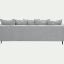 Canapé En Tissu|Canapé 5 Places*alinea Canapé 5 places fixe droit en tissu cannes - Gris