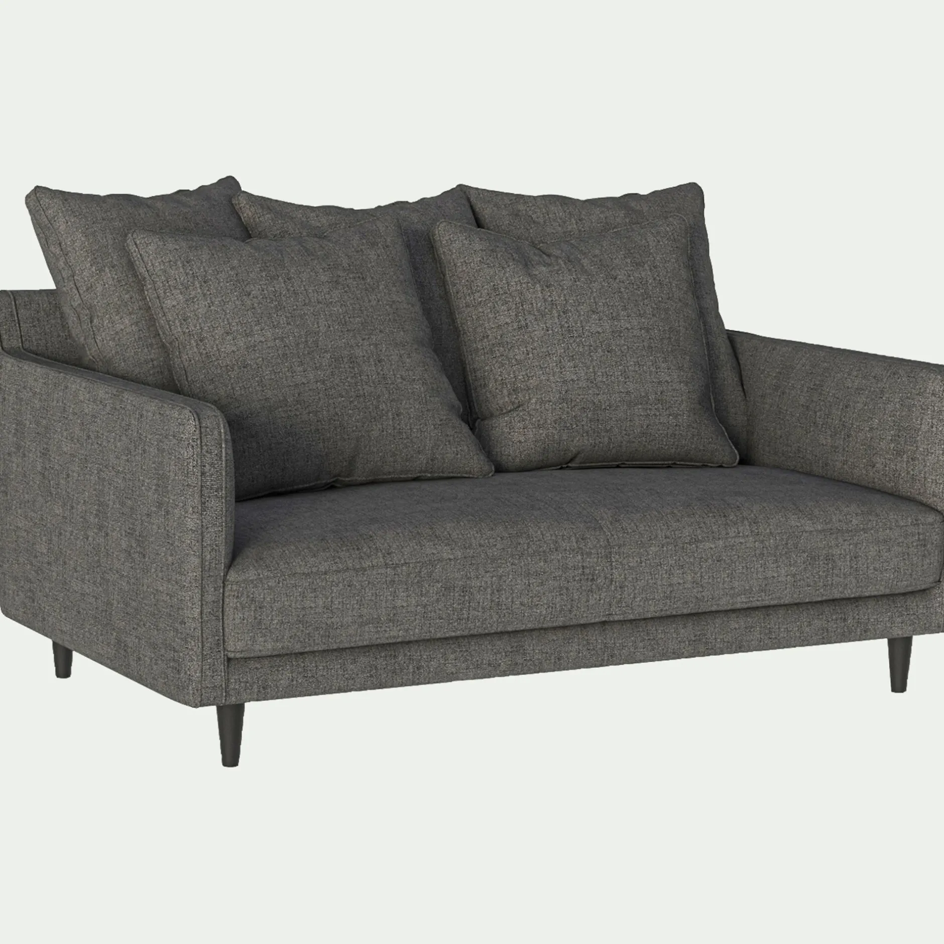 Canapé 2 Places*alinea Canapé 2 places fixe en tissu joint - Gris restanque