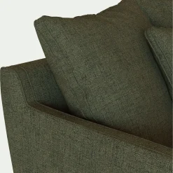 Canapé 3 Places*alinea Canapé 3 places fixe en tissu joint - cèdre Vert