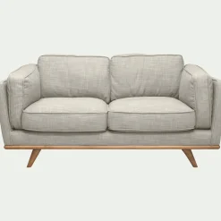 Canapé En Lin|Canapé En Tissu*alinea Canapé 2 places fixe en tissu Beige