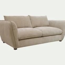 Canapé En Tissu|Canapé 3 Places*alinea Canapé 3 places fixe en tissu Nature - Beige