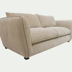 Canapé En Tissu|Canapé 3 Places*alinea Canapé 3 places fixe en tissu Nature - Beige