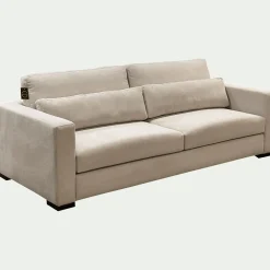 Canapé 5 Places|Canapé Fixe*alinea Canapé 5 places fixe en tissu Bloq - roucas Beige