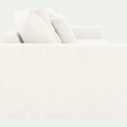 Canapé En Tissu|Canapé 4 Places*alinea Canapé 4 places fixe en tissu doux tramé - ventoux Blanc