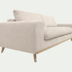 Canapé 4 Places*alinea Canapé 4 places fixe en tissu Storm - roucas Beige