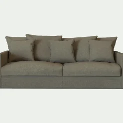 Canapé 4 Places*alinea Canapé 4 places fixe en tissu - cèdre Vert