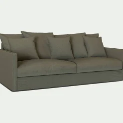 Canapé 4 Places*alinea Canapé 4 places fixe en tissu - cèdre Vert