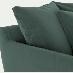 Petit Canapé|Fauteuil*alinea Canapé 1,5 places fixe en tissu velvet - sauge Vert