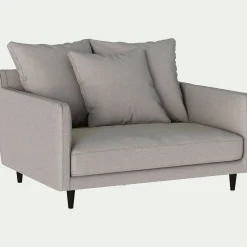 Fauteuil|Petit Canapé*alinea Canapé 1.5 places fixe en tissu - borie Gris