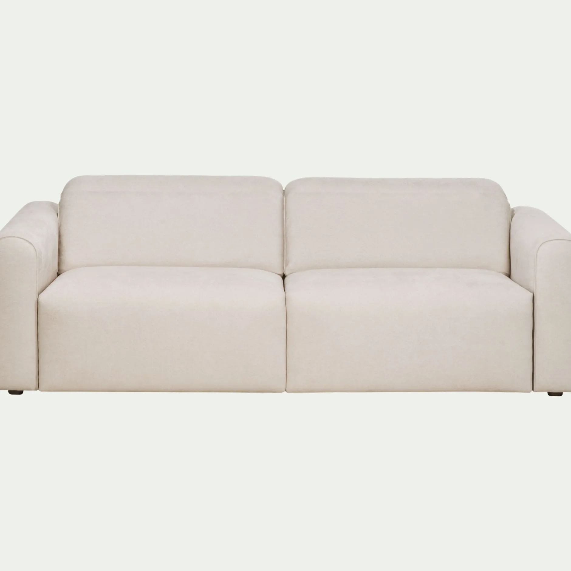 Canapé 3 Places*alinea Canapé 3 places fixe en tissu - roucas Beige