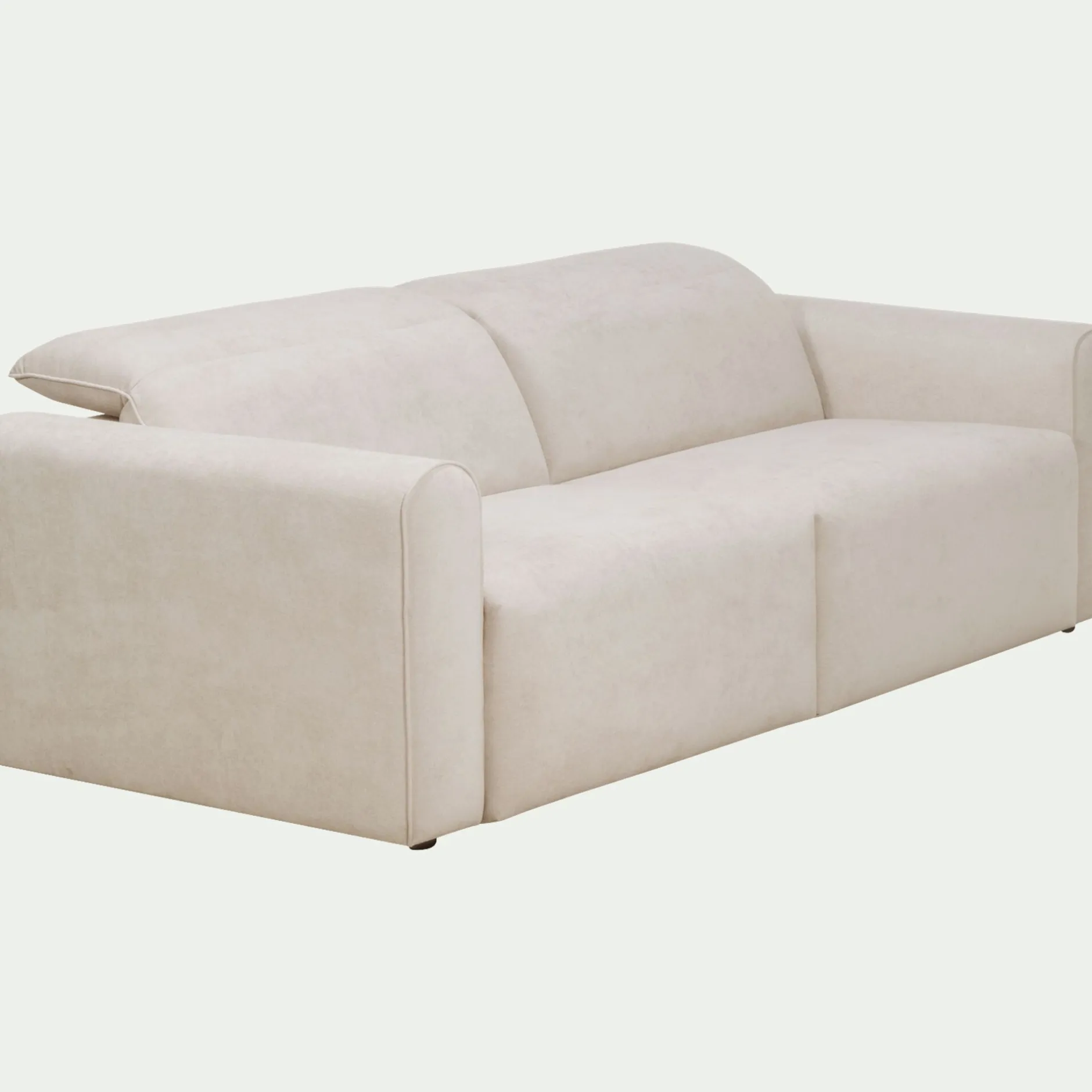 Canapé 3 Places*alinea Canapé 3 places fixe en tissu - roucas Beige