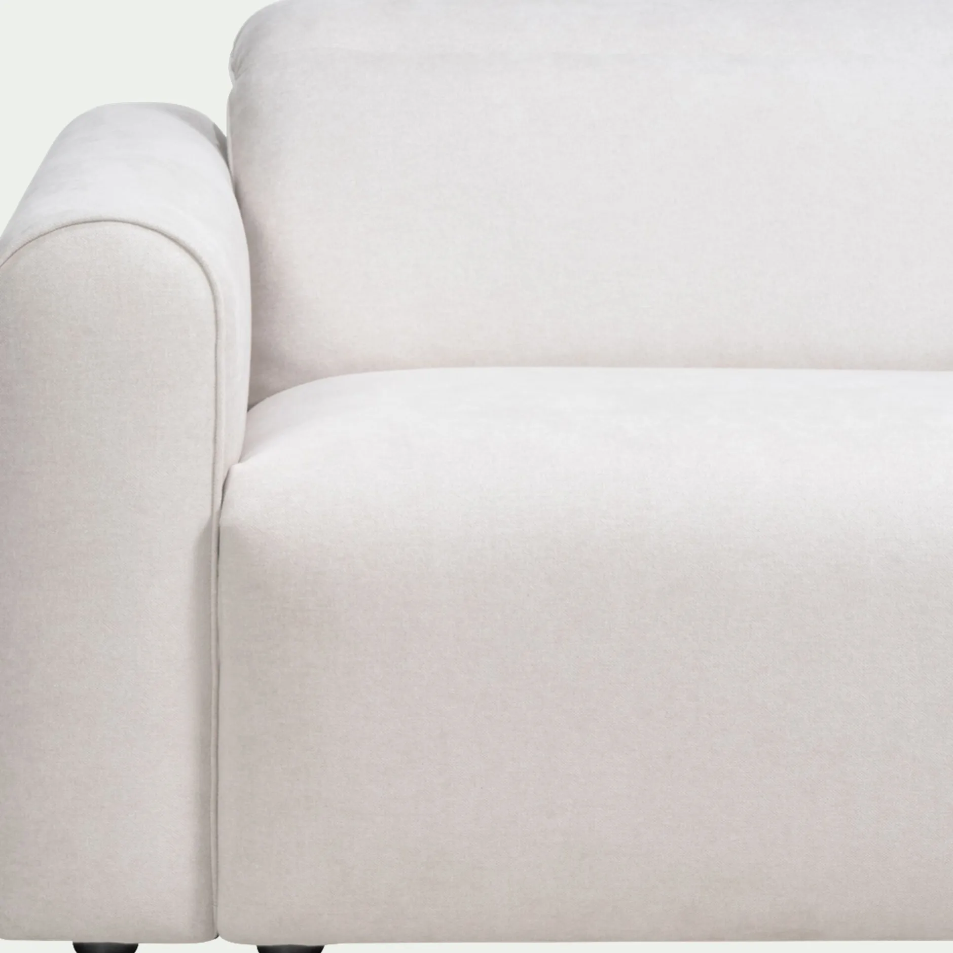 Canapé 3 Places*alinea Canapé 3 places fixe en tissu - roucas Beige