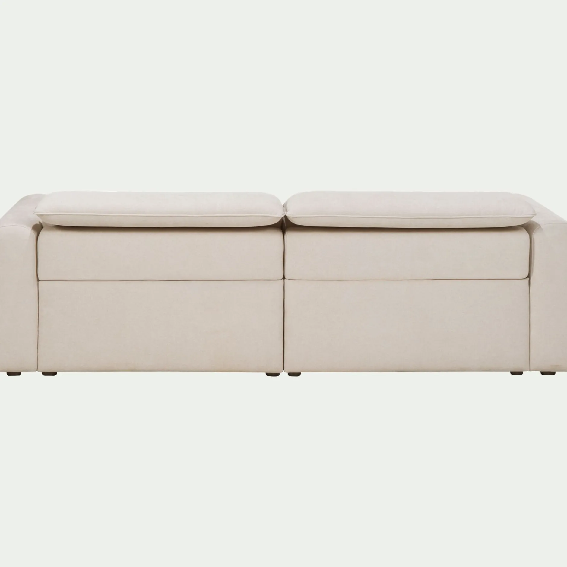 Canapé 3 Places*alinea Canapé 3 places fixe en tissu - roucas Beige