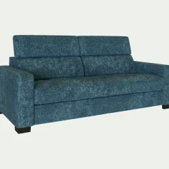Canapé 3 Places|Canapé Fixe*alinea Canapé 3 places fixe en tissu Genesis avec accoudoirs 20cm - figuerolles Bleu