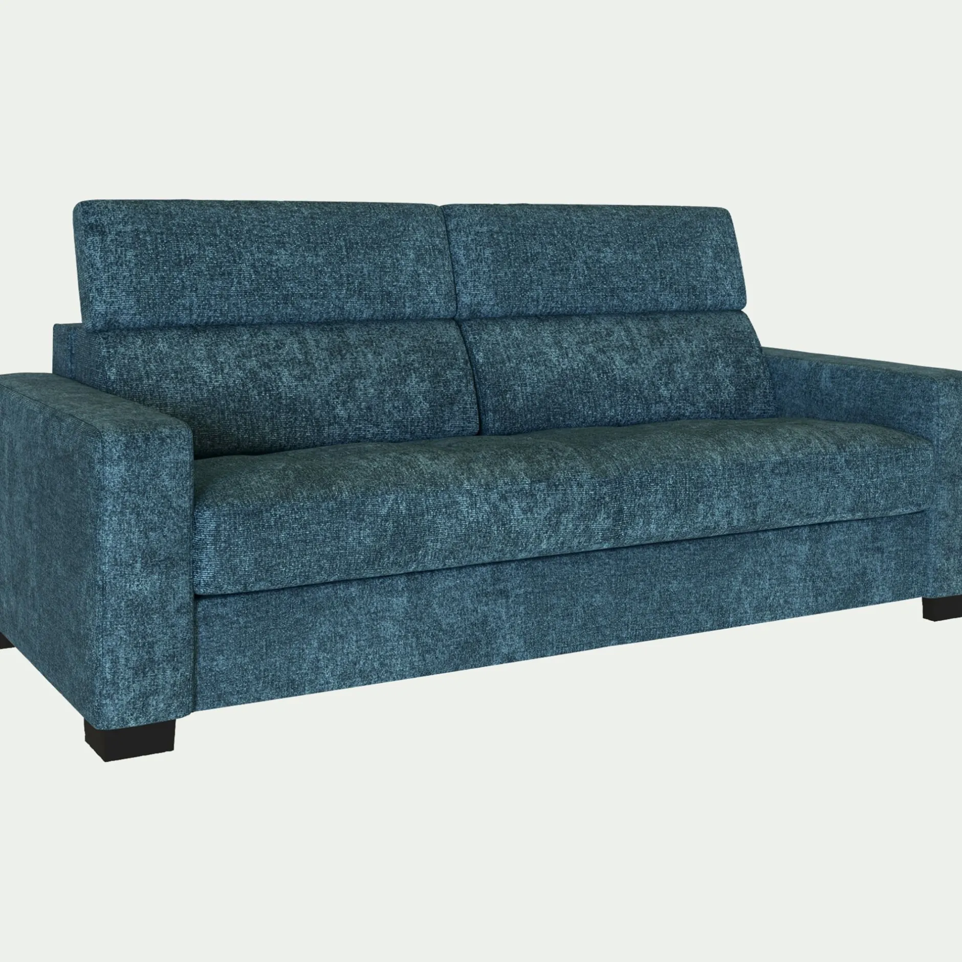 Canapé 3 Places|Canapé Fixe*alinea Canapé 3 places fixe en tissu Genesis avec accoudoirs 20cm - figuerolles Bleu