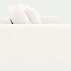 Canapé 2 Places*alinea Canapé 2 places fixe en tissu doux tramé - ventoux Blanc