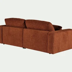 Canapé 5 Places*alinea Canapé 5 places fixe en tissu chenille Benjo - Brun rustrel