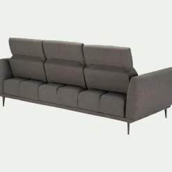 Canapé En Tissu|Canapé Droit*alinea Canapé 4 places fixe en tissu avec fonction avance-recul - restanque Gris