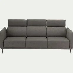 Canapé En Tissu|Canapé Droit*alinea Canapé 4 places fixe en tissu avec fonction avance-recul - restanque Gris