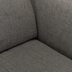 Canapé En Tissu|Canapé Droit*alinea Canapé 4 places fixe en tissu avec fonction avance-recul - restanque Gris