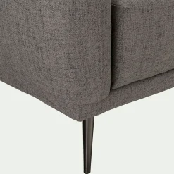 Canapé En Tissu|Canapé Droit*alinea Canapé 4 places fixe en tissu avec fonction avance-recul - restanque Gris