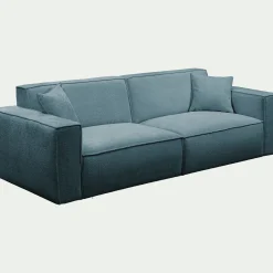 Canapé 4 Places*alinea Canapé 4 places fixe en tissu genesis - Bleu