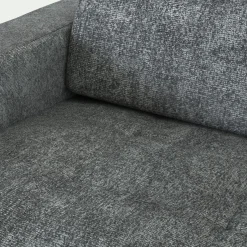 Canapé 3 Places|Canapé Fixe*alinea Canapé 3 places fixe en tissu Genesis avec accoudoirs 15cm - ardoise Gris