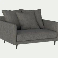 Fauteuil|Petit Canapé*alinea Canapé 1,5 places fixe en tissu - restanque Gris