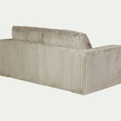 Canapé 3 Places*alinea Canapé 3 places fixe en tissu côtelé - ventoux Blanc