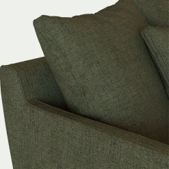 Canapé 2 Places|Canapé Droit*alinea Canapé 2 places fixe en tissu joint - cèdre Vert