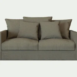 Canapé En Lin|Canapé En Tissu*alinea Canapé 2 places fixe en tissu - cèdre Vert