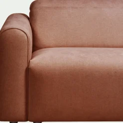 Canapé En Tissu|Canapé 3 Places*alinea Canapé 3 places fixe en tissu - Brun rustrel