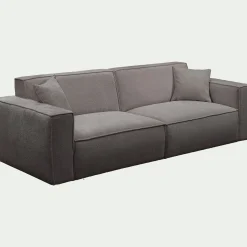 Canapé 5 Places*alinea Canapé 5 places fixe en tissu genesis - Gris