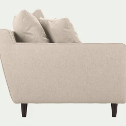 Canapé 5 Places*alinea Canapé 5 places fixe en tissu joint - roucas Beige