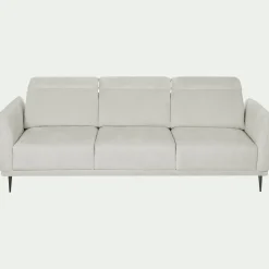 Canapé 4 Places*alinea Canapé 4 places fixe en tissu memphis avec fonction avance-recul - roucas Beige