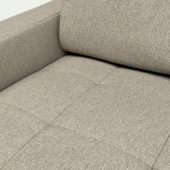 Canapé 3 Places*alinea Canapé 3 places fixe en tissu pop avec accoudoirs 15cm - Beige