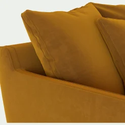Canapé 2 Places|Petit Canapé*alinea Canapé 2 places fixe en tissu velvet - argan Jaune