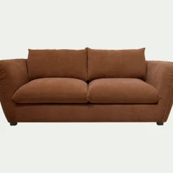 Canapé En Tissu|Canapé Fixe*alinea Canapé 3 places fixe en tissu Nature - brun rustrel Marron