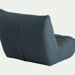 Canapé En Tissu|Canapé Fixe*alinea Canapé 2 places fixe en tissu bouclette - Bleu