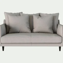 Canapé 2 Places*alinea Canapé 2 places fixe en tissu joint - Gris borie