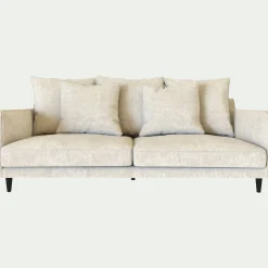 Canapé 3 Places*alinea Canapé 3 places fixe en tissu genesis - ventoux Blanc