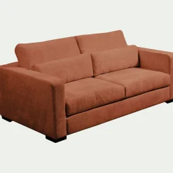 Canapé En Tissu|Canapé Fixe*alinea Canapé 3 places fixe en tissu Genesis - brun rustrel Marron