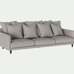 Canapé 6 Places Et Plus*alinea Canapé 6 places fixe en tissu joint - borie Gris