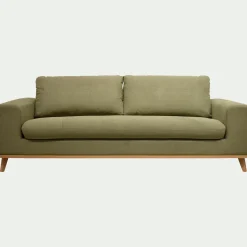 Canapé En Tissu|Canapé 4 Places*alinea Canapé 4 places fixe en tissu Cosmo - kaki Vert