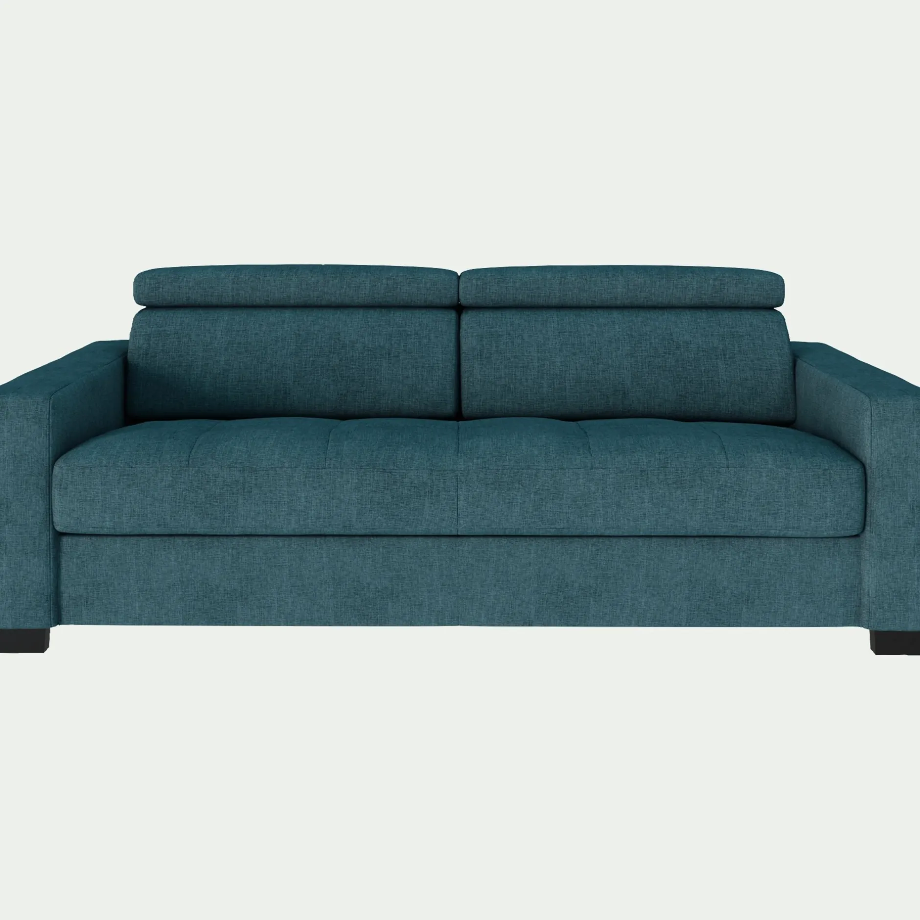 Canapé 3 Places|Canapé En Tissu*alinea Canapé 3 places fixe en tissu monclar avec accoudoirs 20cm - niolon Bleu