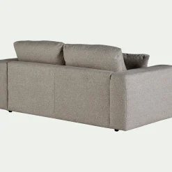 Canapé 3 Places*alinea Canapé 3 places fixe en tissu bouclette - clair Gris