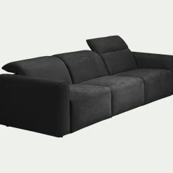 Canapé 5 Places*alinea Canapé 5 places fixe en tissu - anthracite Gris